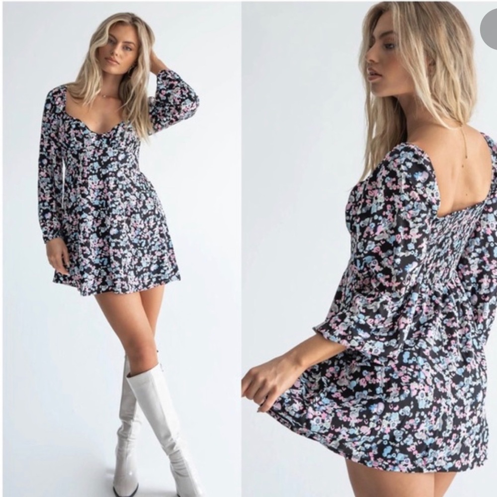Princess Polly kassie Long sleeve mini dress size 4